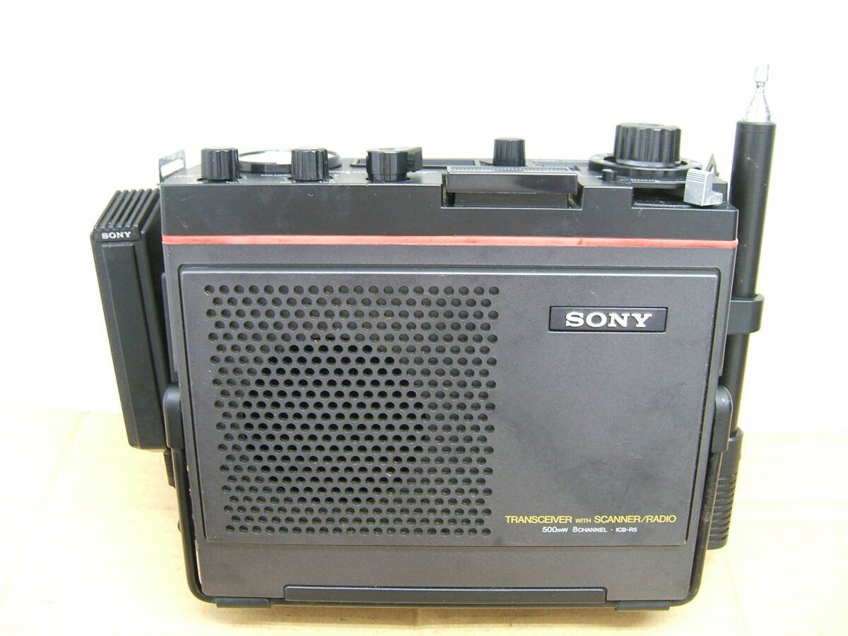 中古 SONY ソニー ICB-R5 トランシーバー 500mW 8CHANNEL TRANSCEIVER SCANNER/RADIO 未確認ジャンク品拍卖