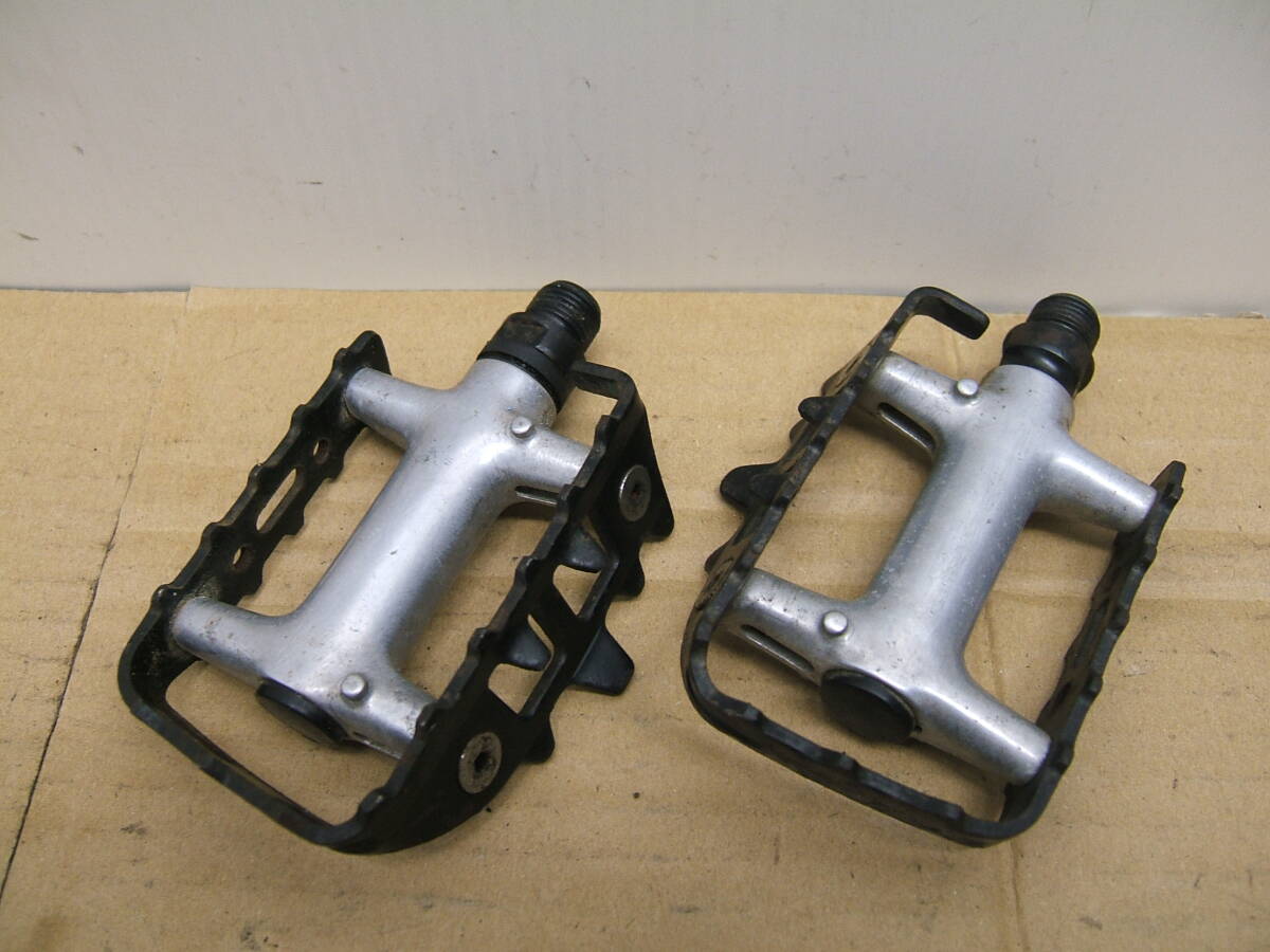 中古 ペダル アルミ/鉄 SHIMANO DEORE DX PD-M650 JAPAN  318拍卖