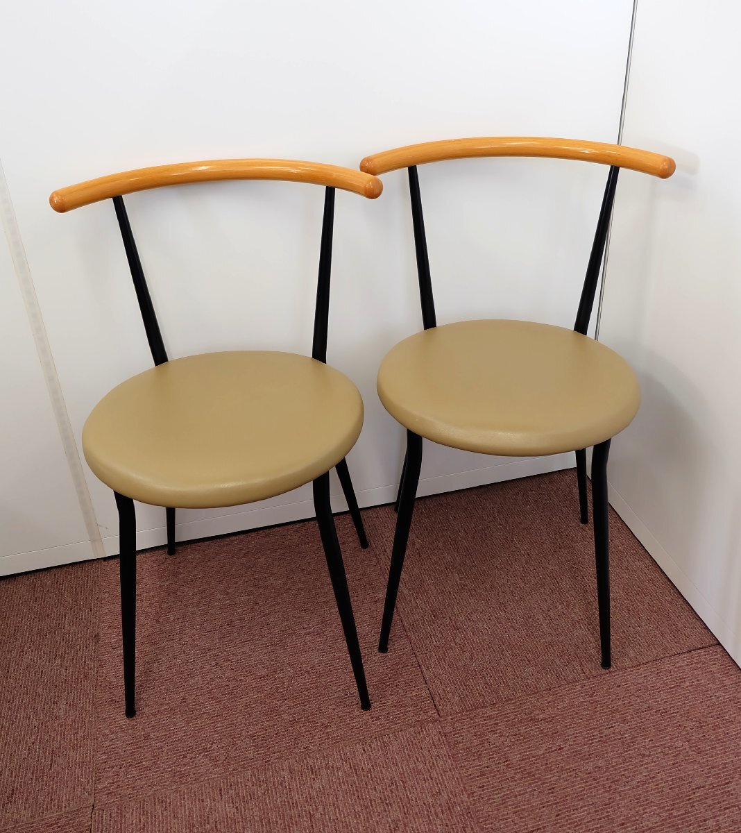 2脚セット販売 ダイニングチェア 椅子 中古品 PROCEED プロシード ≪直接引取り歓迎≫拍卖