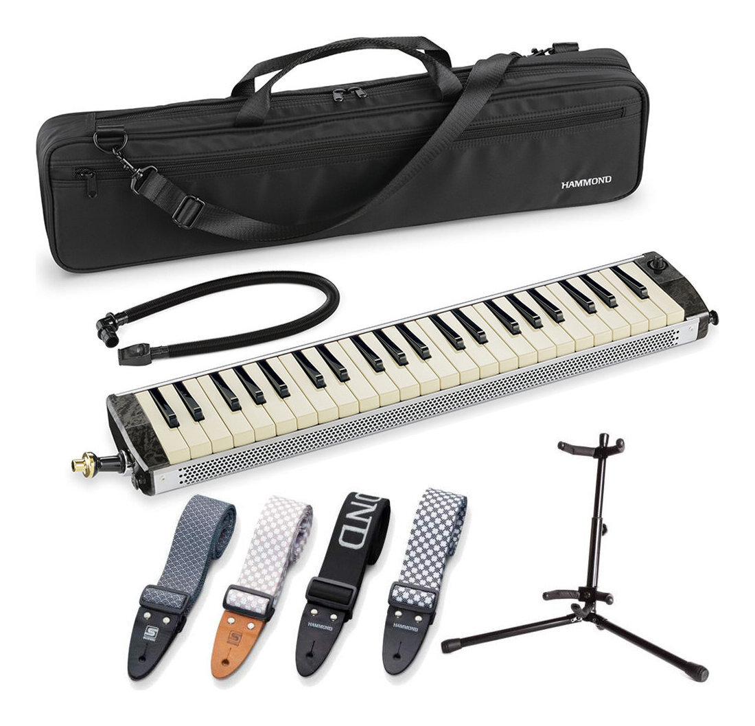 即決◆新品◆送料無料SUZUKI HAMMOND PRO-44HPv2/純正ストラップ+スタンドMST-01ピックアップマイク内蔵エレアコ鍵盤ハーモニカ拍卖