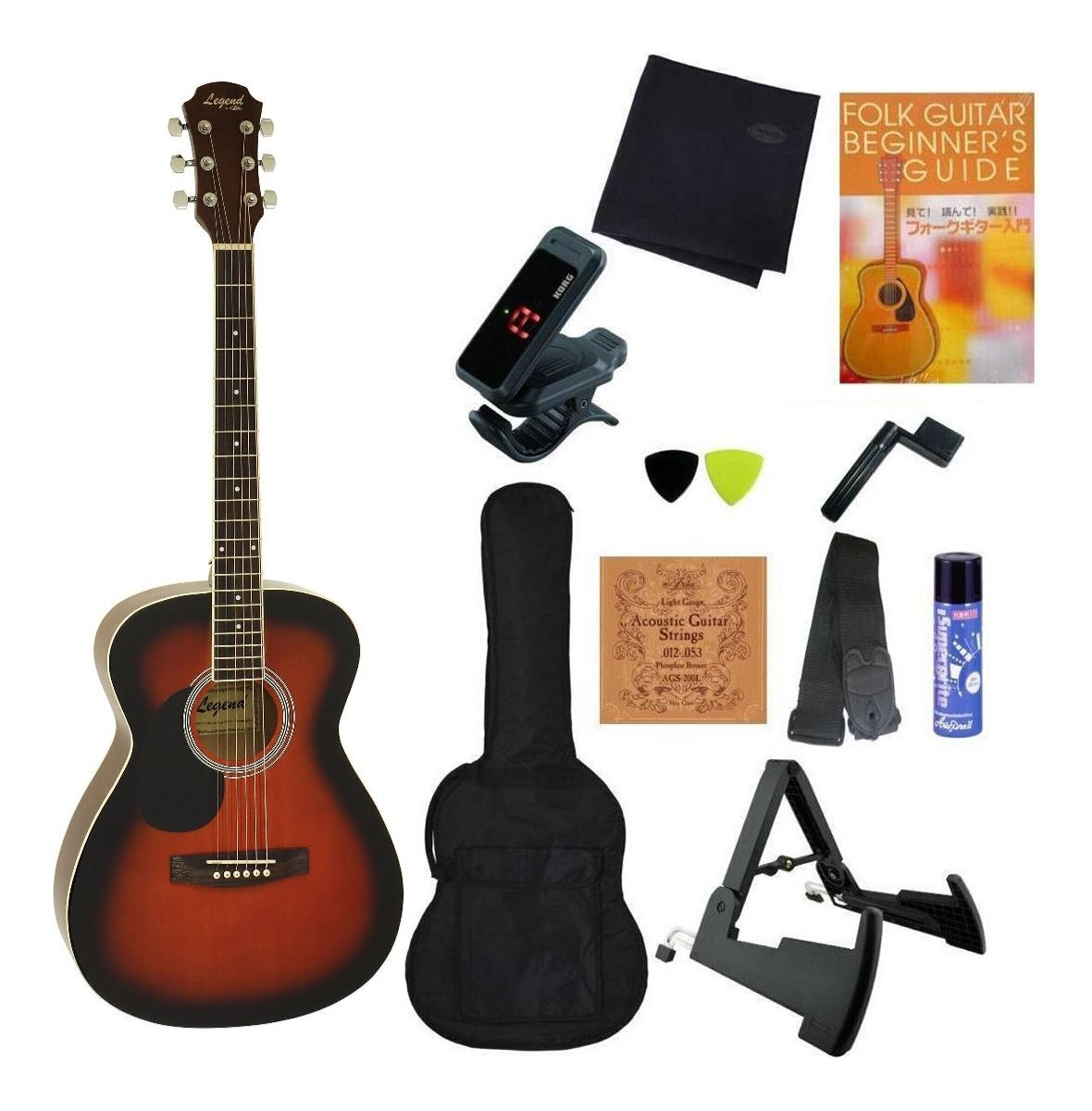 即決◆新品Legend FG-15 LH/BS 完璧11点セット レフトハンド 左利き用 初心者おすすめ入門セット拍卖
