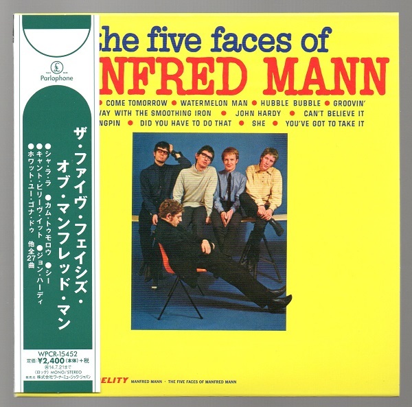 紙ジャケSHM-CD☆マンフレッド・マン/ ザ・ファイヴ・フェイシズ・オブ・マンフレッド・マン+15拍卖