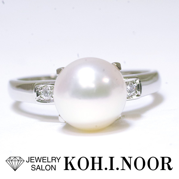 タサキ アコヤパール 8.3mm ダイヤモンド 0.04ct プラチナ PT900 リング 12号 TASAKI拍卖