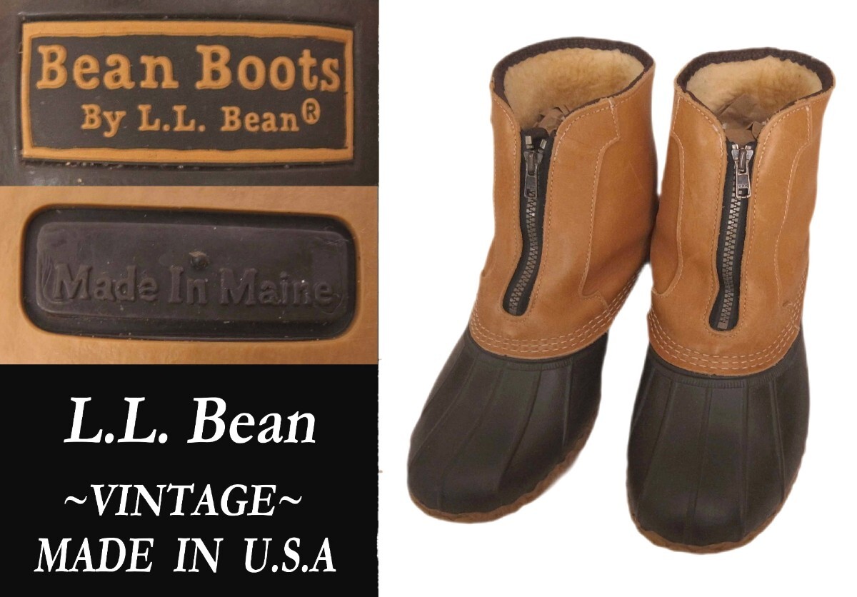 ビンテージ LL bean ビーン boot ブーツ pecos ジップタイプ ガムシューズ VINTAGE アウトドアRRL ウエアハウス model ダナー拍卖