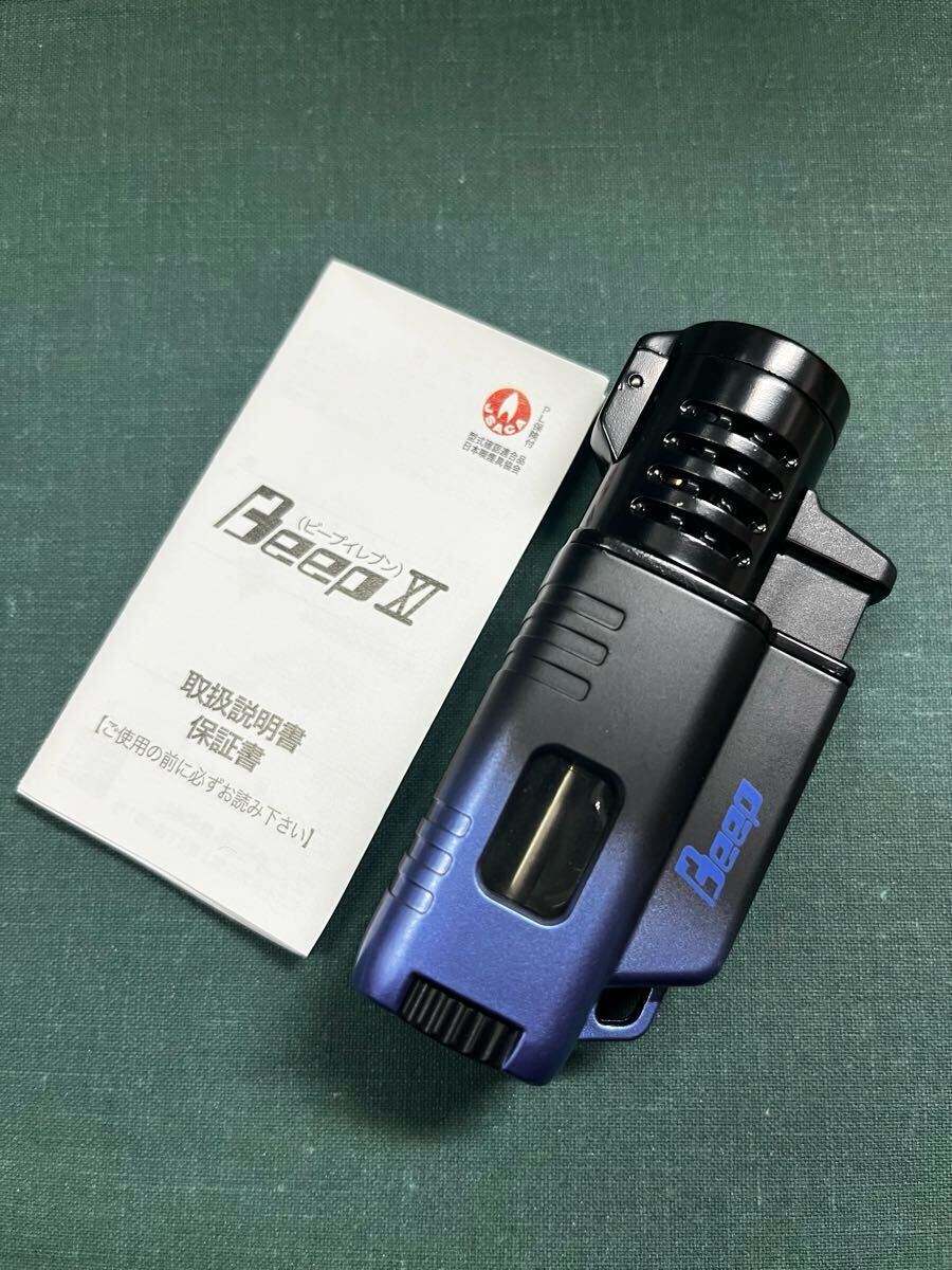 BEEP-11ブルー新品!BE110003ウインドミルターボライタートリプルバナーフレーム4948501117895 送料180円 ビープイレブンBEEP11拍卖