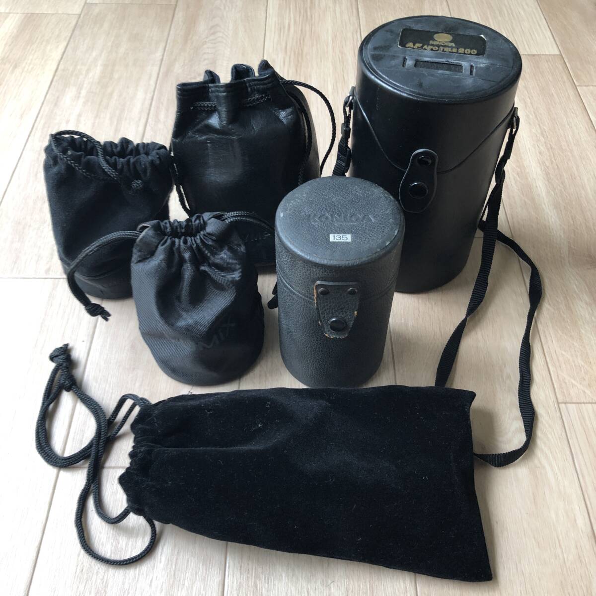 【まとめ】レンズポーチセット ミノルタ/オリンパス/コニカ等 【大切なレンズの保管に】 !!1円スタート!! #e800拍卖