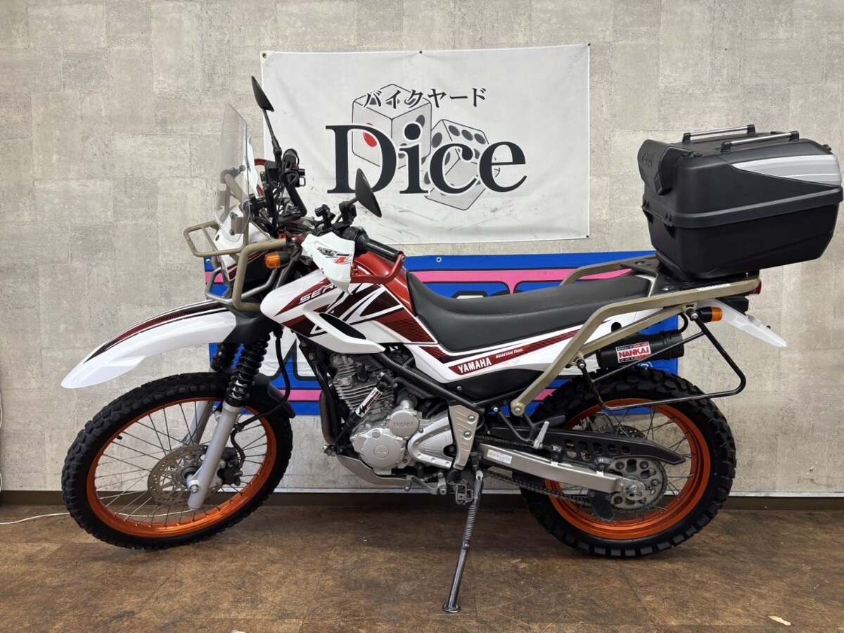 ★即乗りOK 自賠責付き! ヤマハ セロー250 セル1発 実働車 ETC付き パニアケース SP忠男 DG17J オフロード バイク 京都拍卖