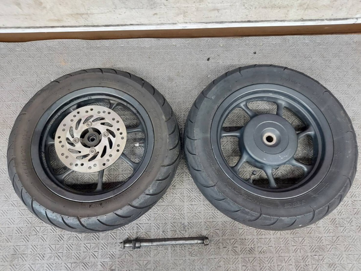 ホンダ ズーマーX JF52-1003~ ホイール前後セット フロントホイール リアホイール HONDA 純正 パーツ 部品拍卖