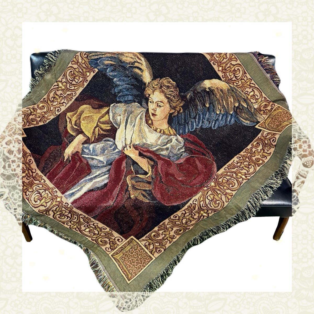 天使 エンジェル レトロ ラグ ソファーカバー マルチクロス 145×124拍卖