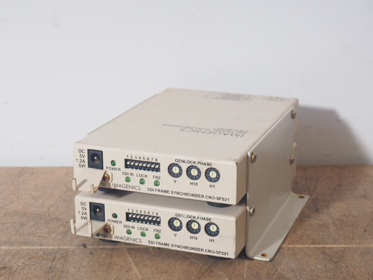 ☆【1T0605-55】 IMAGENICS SDI FRAME SYNCHRONIZER CRO-SFS21 2台セット SDIフレームシンクロナイザー ジャンク拍卖
