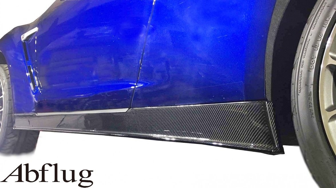 【M's】 日産 R35 GT-R 後期型 (2017.11-) Abflug サイドスカート MY18 左右 カーボン アブフラッグ エアロ パーツ 部品 ABF20141210003拍卖