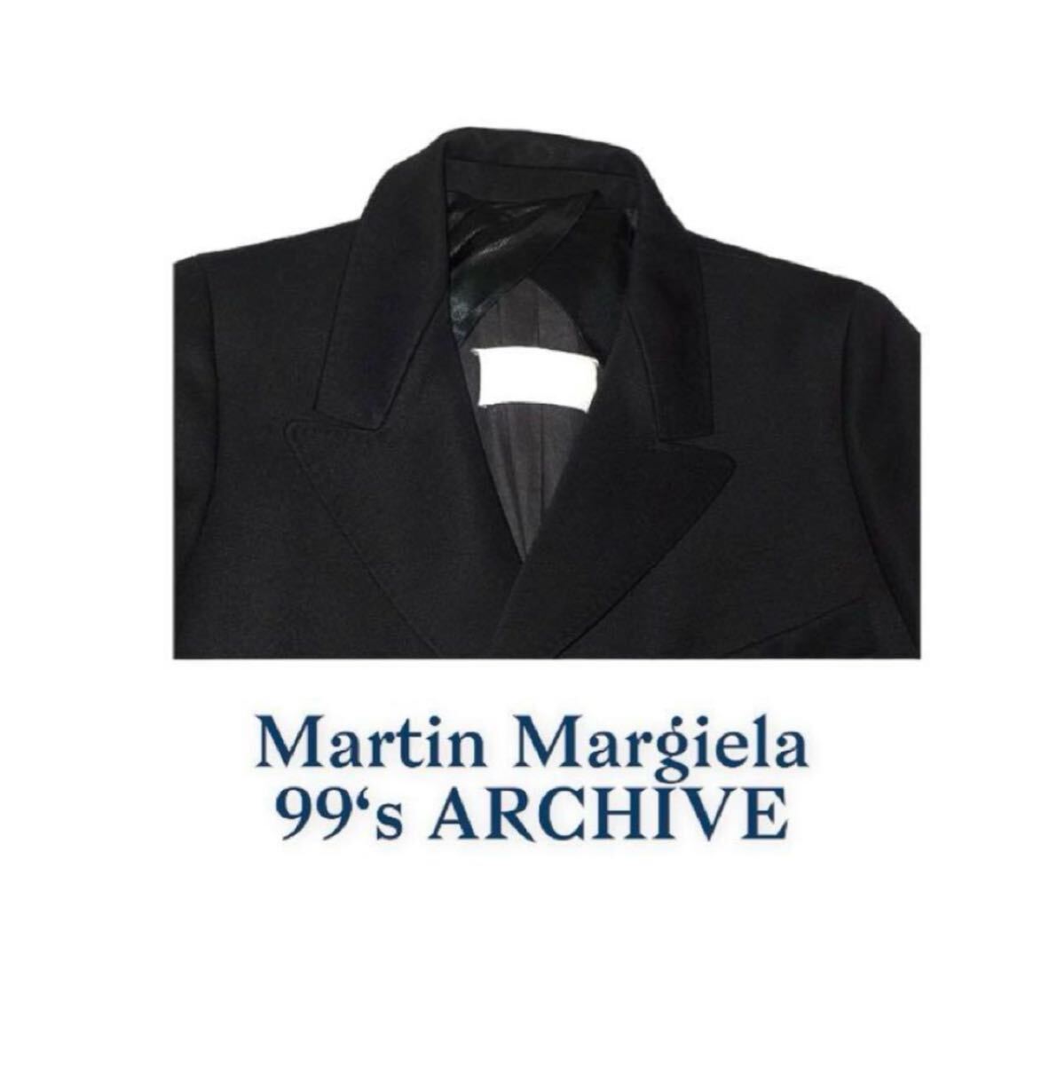 99’s MARGIELA マルジェラ ビンテージ テーラードジャケット 黒拍卖