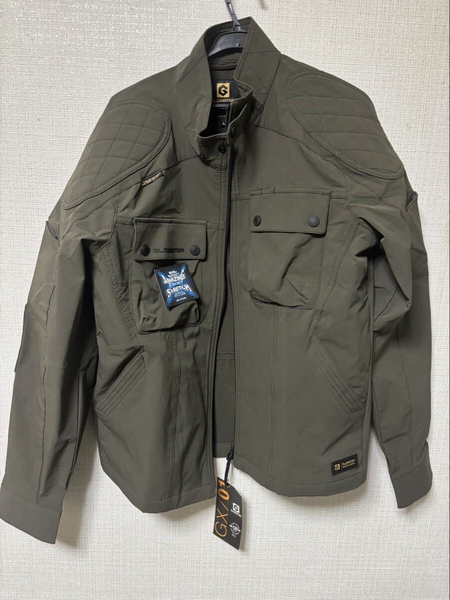新品 GLO GX-3810 4WAYストレッチジャケット アーミー Lサイズ拍卖