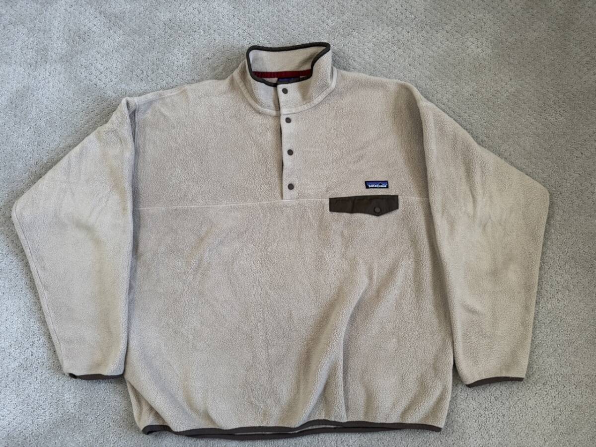 (希少サイズ)10年製 Patagonia パタゴニア シンチラ スナップT ベージュ サイズXXL (4-2)拍卖