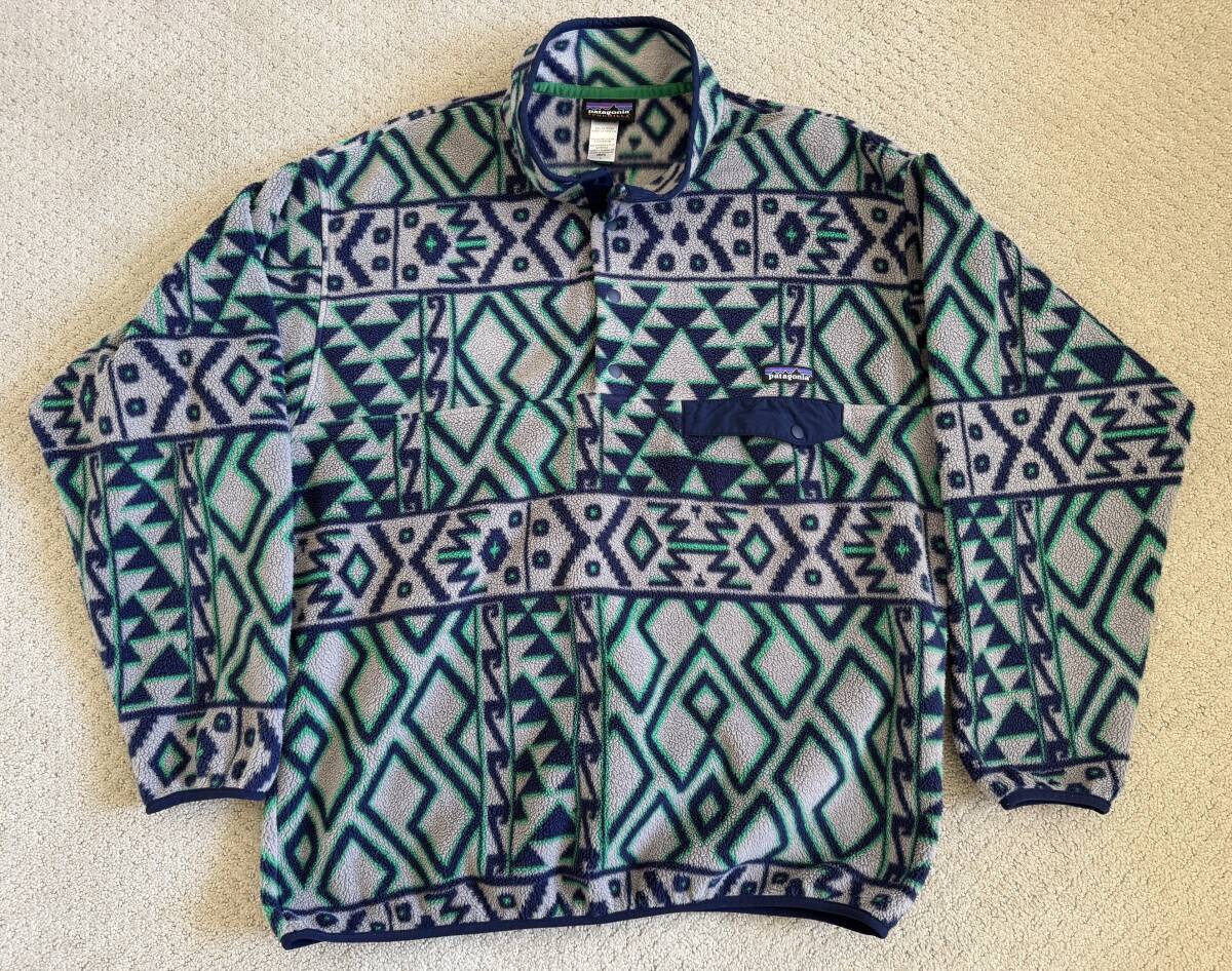 2014年製 Patagonia パタゴニア シンチラ スナップT 総柄 サイズ L (2-12)拍卖