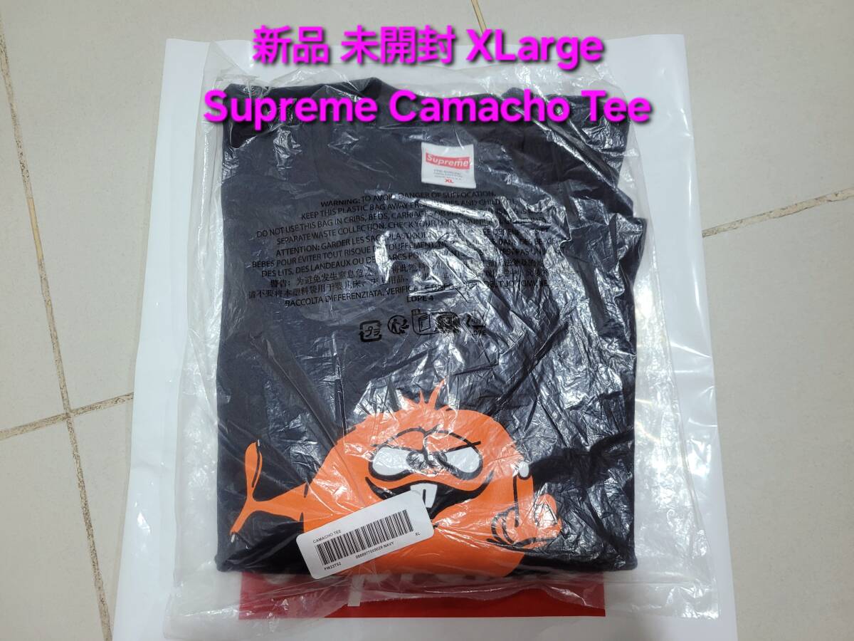 新品 未開封 Supreme Camacho Tee シュプリーム カマチョ ティー シャツ XLarge エックスエル Navy ネイビー拍卖