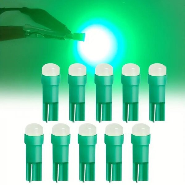 10個セット 最新型 T5 LED DC12v メーター 球 ルーム ランプ 灰皿 照明 間接 ライト パネル スイッチ 車 バイク 電球 グリーン拍卖