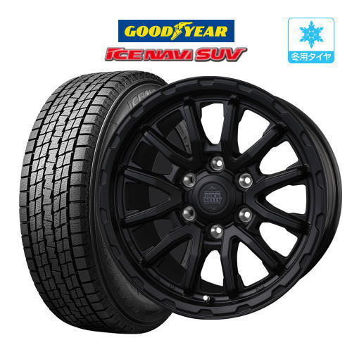 【2025年製】スタッドレス タイヤ ホイール 4本 6穴139 ロックケリー MX-H グッドイヤー アイスナビSUV 265/65R18 ランクル 250 300 等拍卖