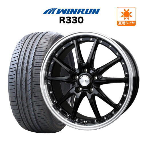 19インチ ホイール 7.5J 5穴 100 114.3 4本 ロクサーニ クロノグラスター ウインラン R330 225/35R19 50プリウス拍卖