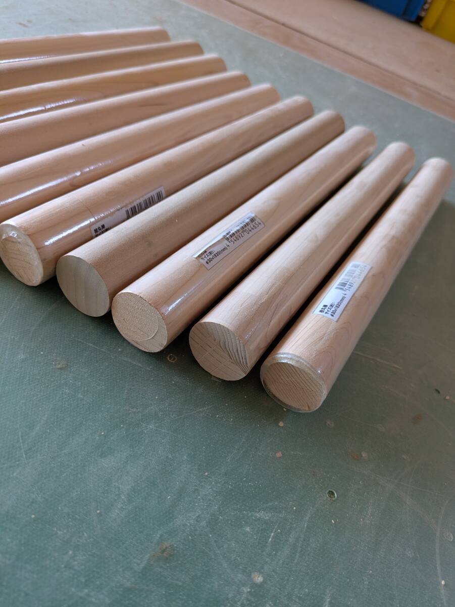 ★10本セット★ヒノキ丸棒/檜 ひのき木拍卖