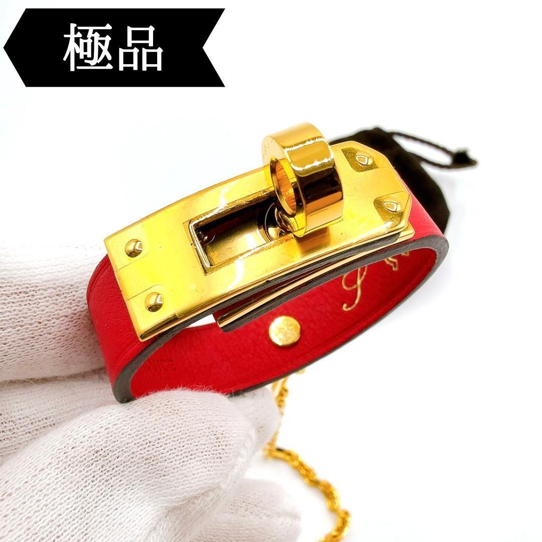 ◇エルメス◇レザー/ケリー/グローブホルダー/ゴールド金具/レッド/ブランド拍卖