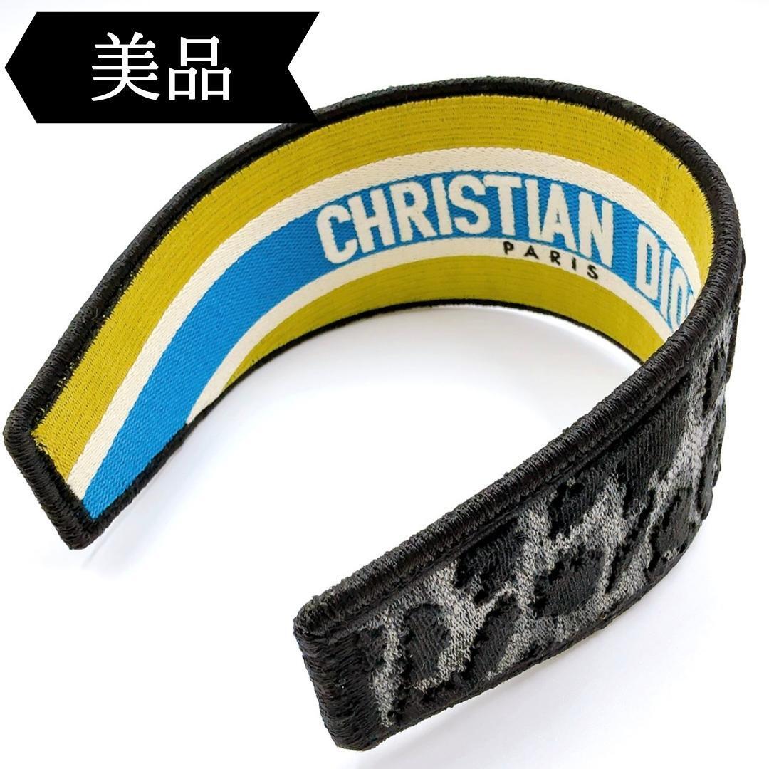 ◇クリスチャンディオール◇キャンバス/オブリーク/レオパード/カチューシャ拍卖