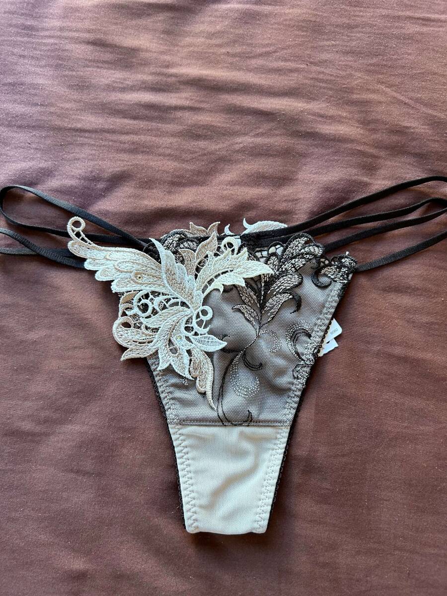 新品未使用タグ付き wacoal サルート 92グループ Tバックショーツ Mサイズ BR ワコール salute ソング プレステージ拍卖