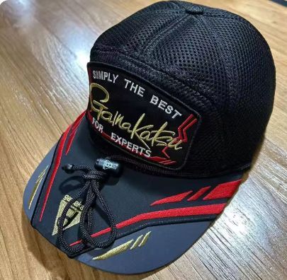 【送料無料】がまかつ(Gamakatsu) GM-9852 メッシュ 帽子 サイズL 頭囲57〜60㌢ アジャスターフリー調整 Red feather design通気性 防水拍卖