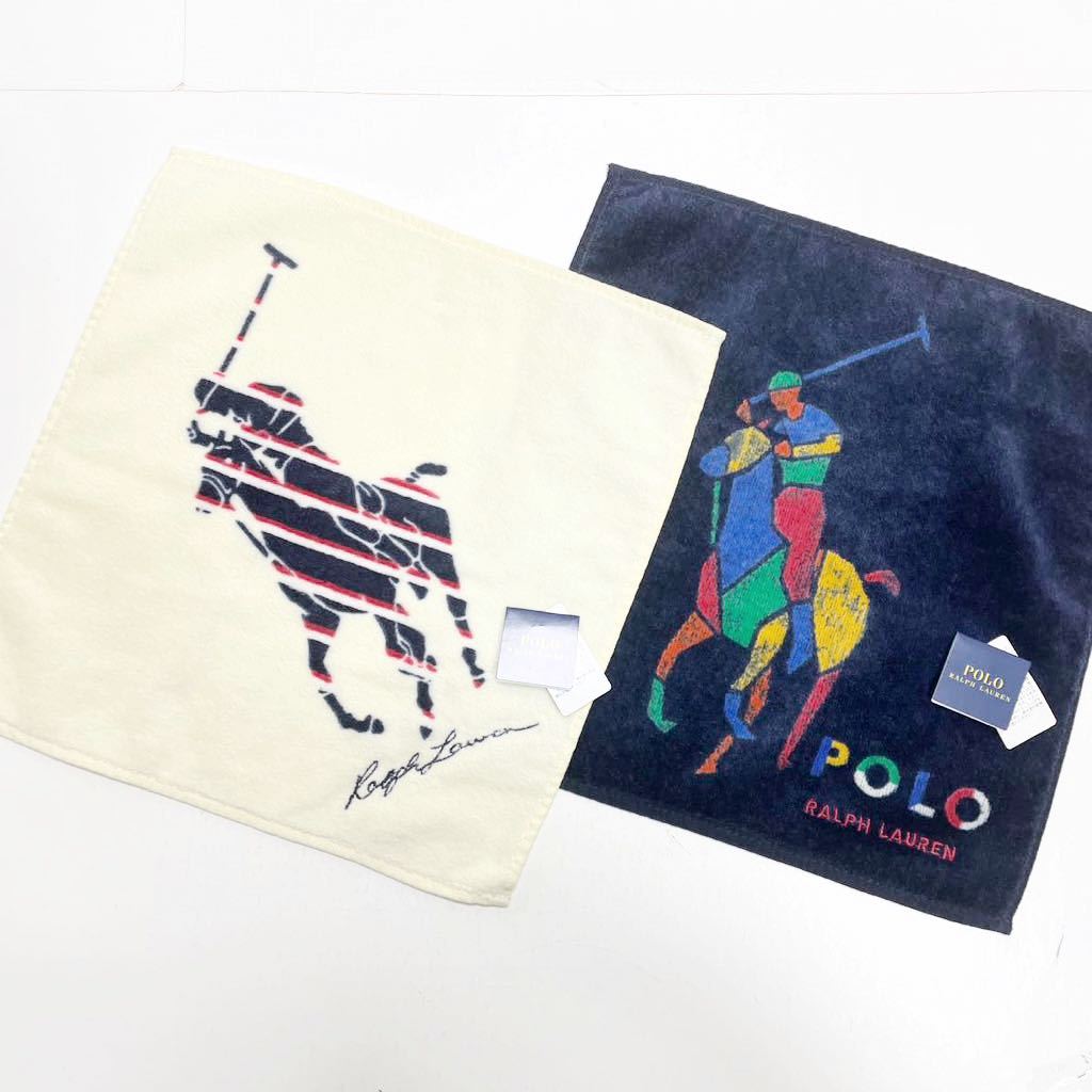新品 ラルフローレン タオルハンカチ ビッグポニー 2枚拍卖