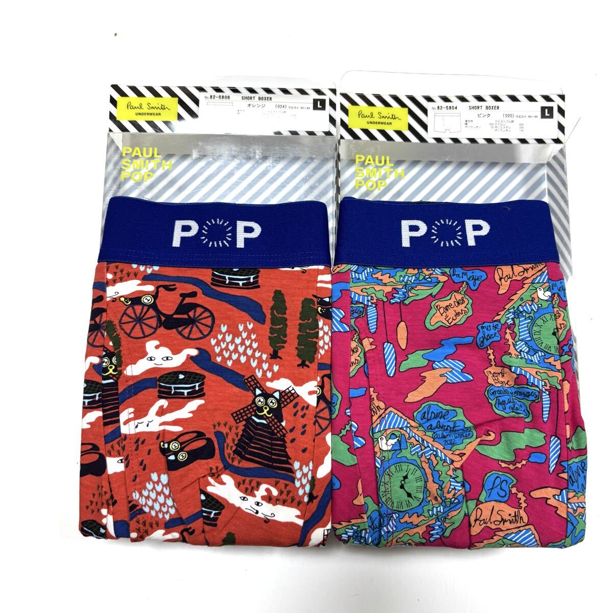 11★送料無料★新品★Paul Smith ポールスミス★2枚セット★ショート ボクサー★Lサイズ★パンツ★拍卖