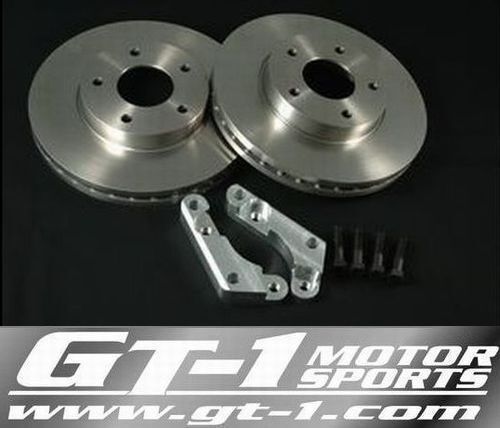 GT-1モータースポーツ製 ブレーキ性能大幅UP!日産純正4POTキャリパー装着車両必見!大径ローターKIT S15シルビア拍卖