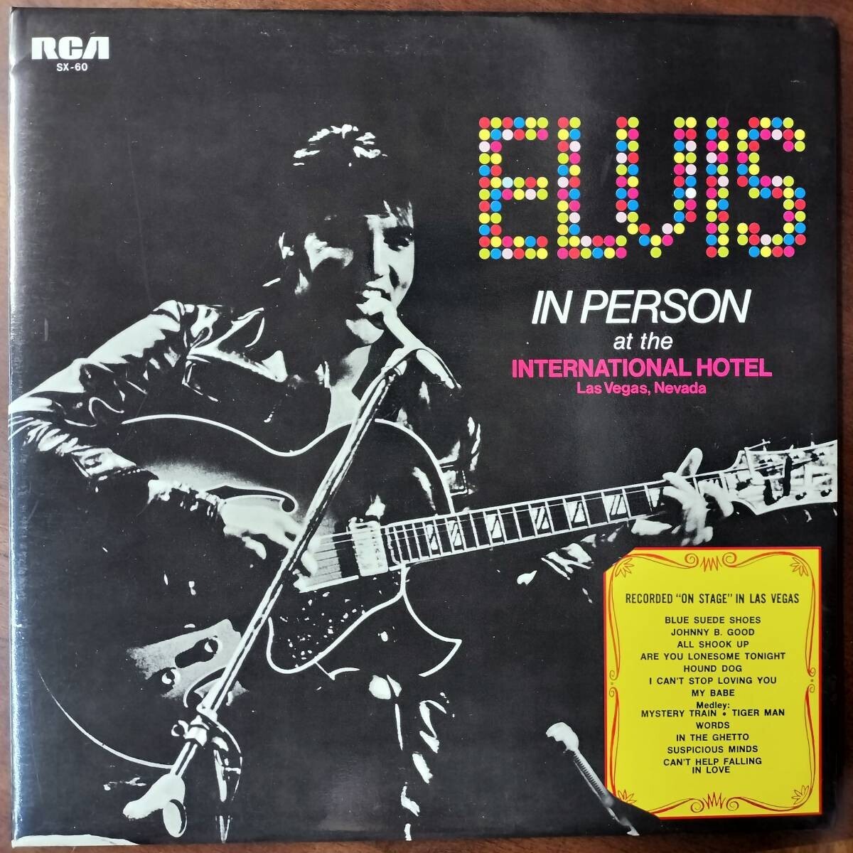 17815 盤未使用に近い ELVIS PRESLEY/ELVIS IN PERSON AT THE INTERNATIONAL HOTELLAS VEGASNEVADA拍卖