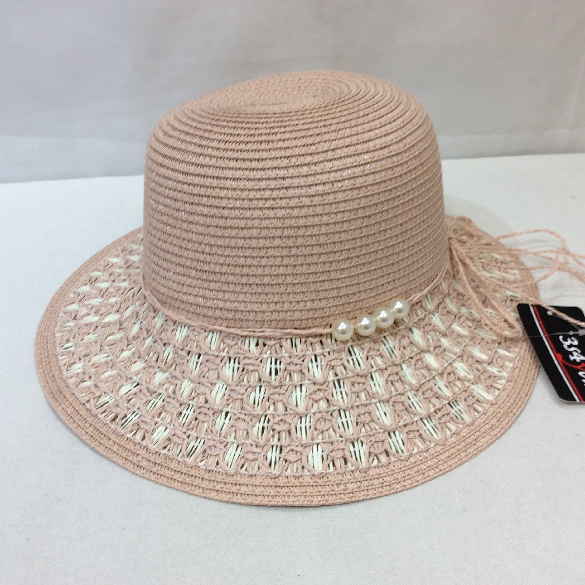 【値下げ】新品☆3s4you 麦わら帽子 F フリーサイズ ピンク TRY拍卖