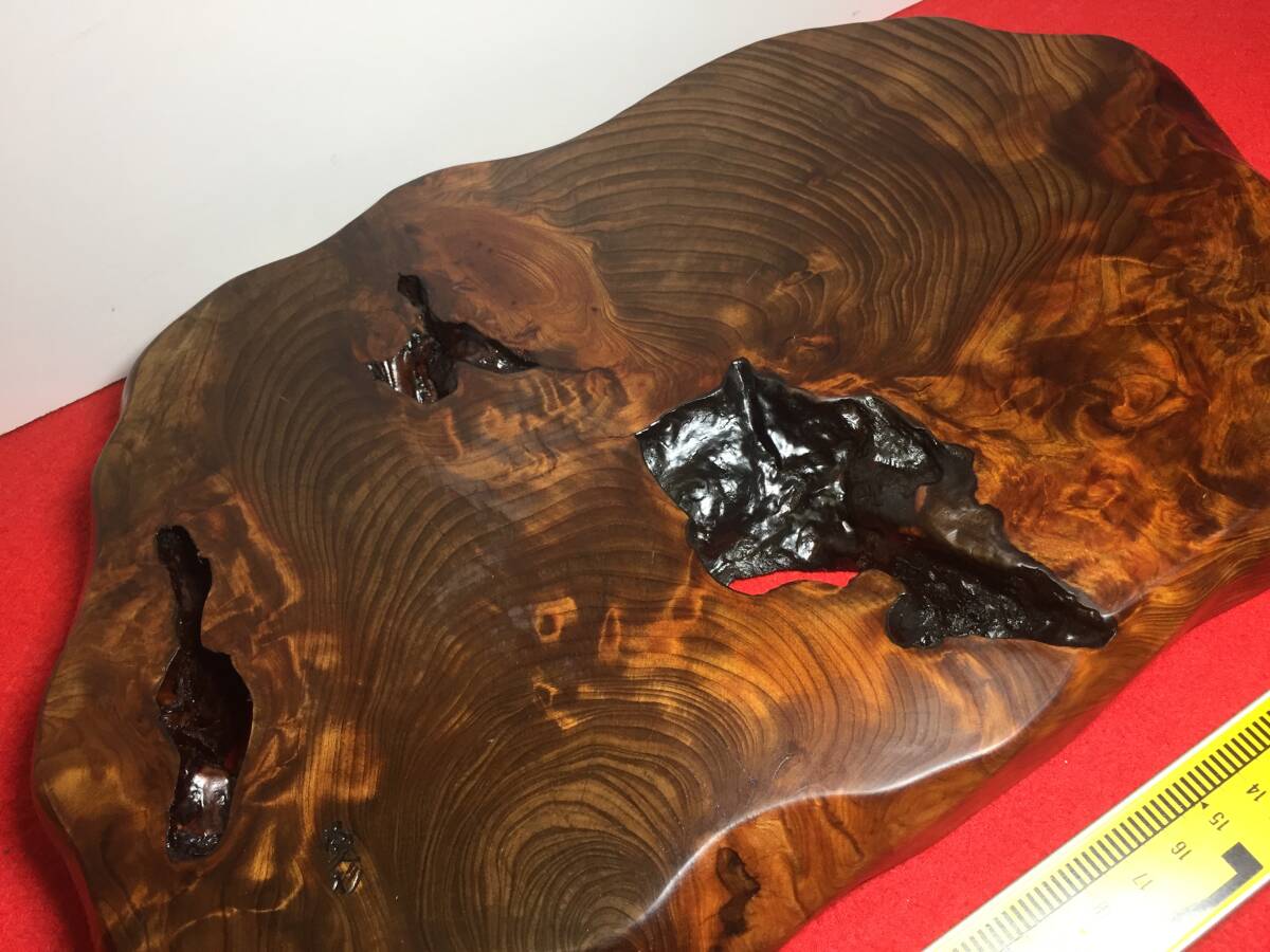 敷台3116 銘木屋久杉工芸品 インテリア家具 世界遺産 花台拍卖