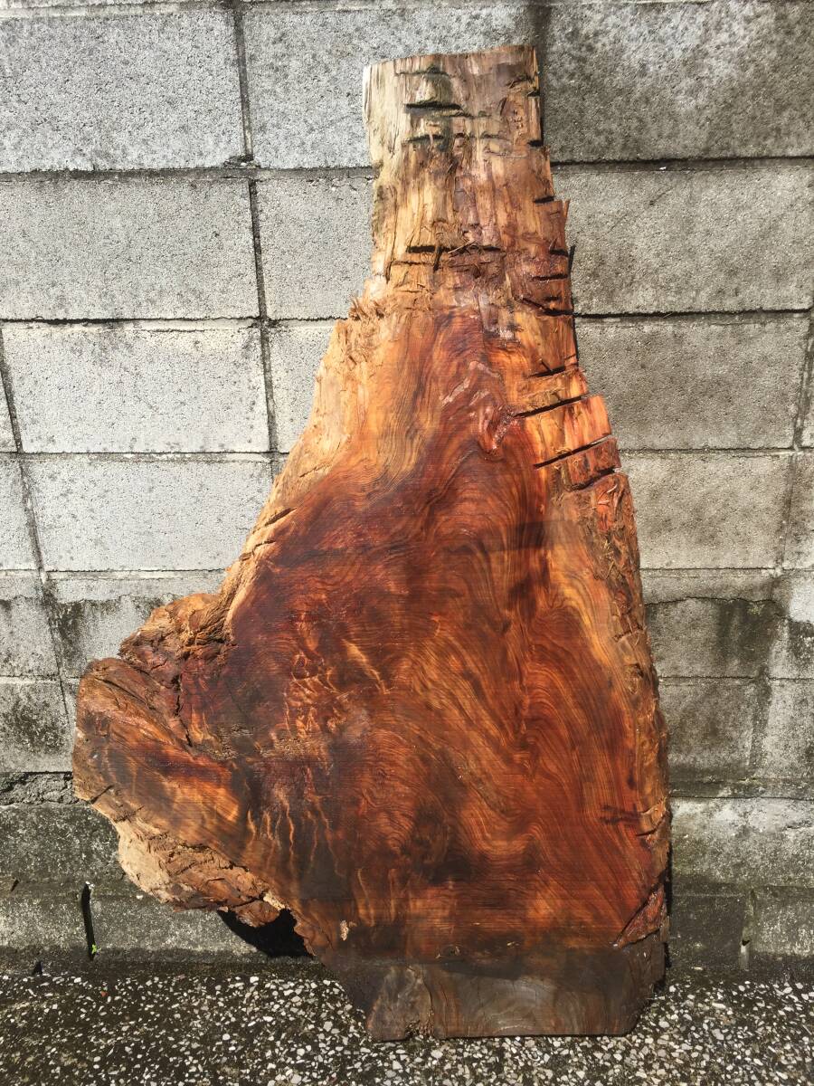 極上杢! テーブル板 一枚板 4-2878材料 銘木屋久杉 世界遺産 逸品 貴重 材料 希少 杢 杢目 香木 荒材拍卖