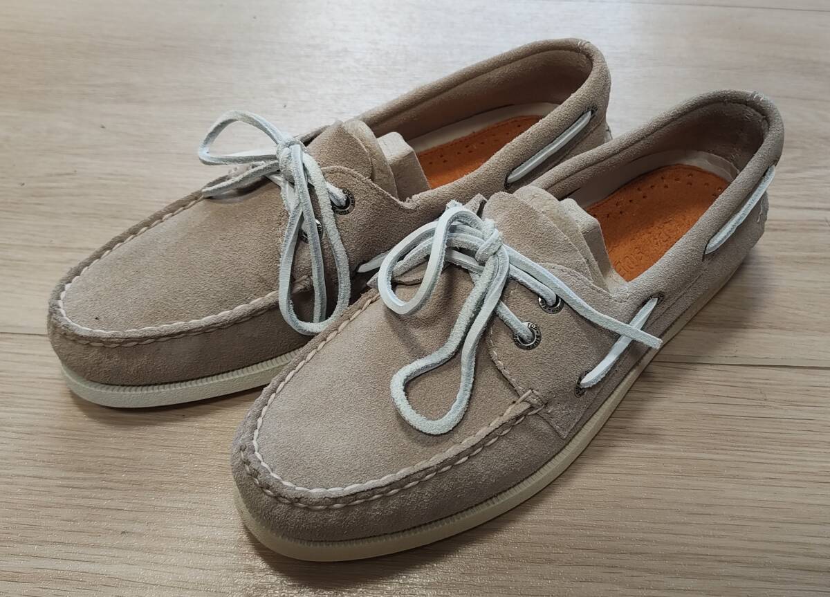 トップサイダー デッキシューズ 新品デッド A/O 2 EYE SAND SUEDE Mens 7 1/2拍卖