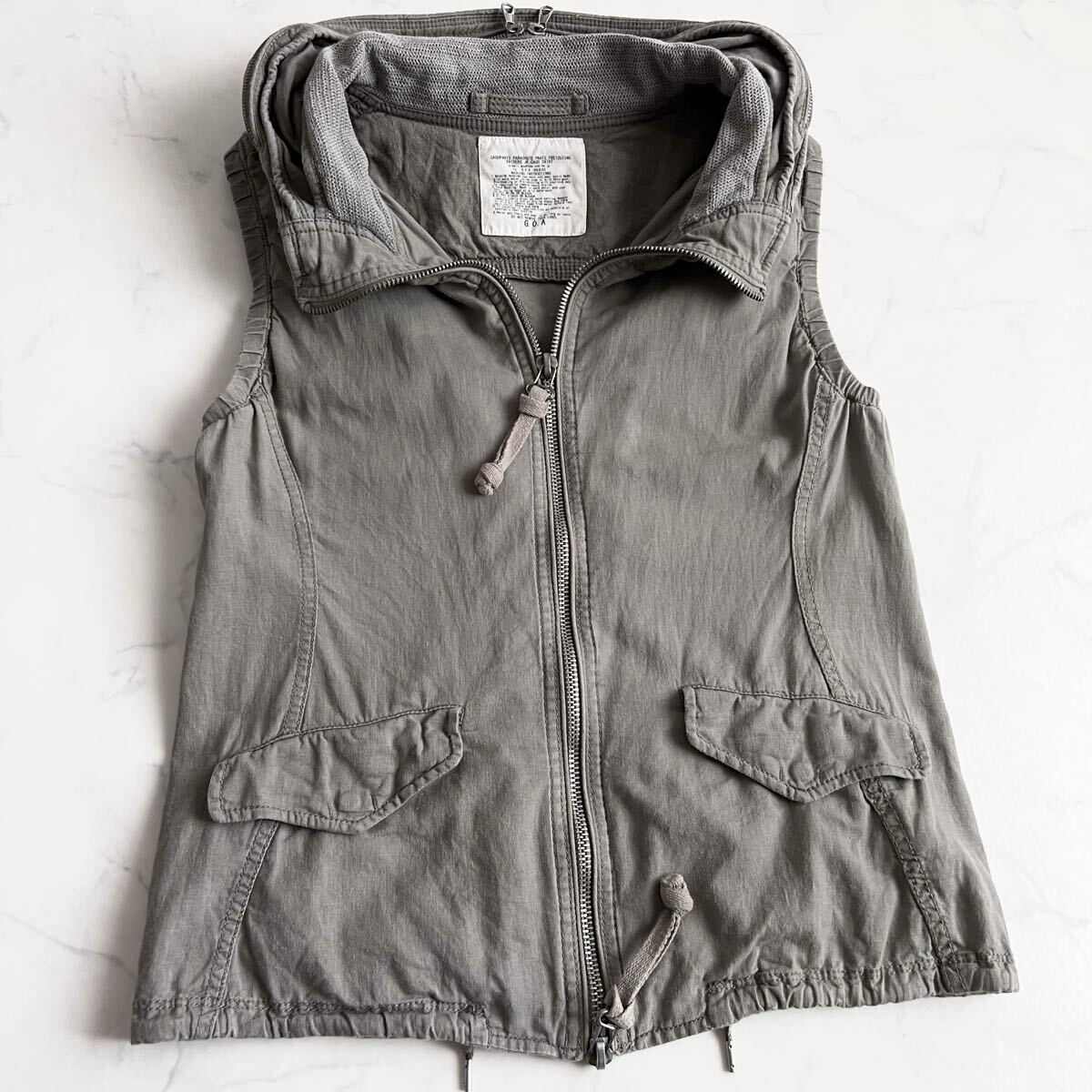 goa archive y2k 00's storage hood gimmick bono vest layered lgb hommage military cargo ifsixwasnine ゴア ベスト フード ジップ拍卖