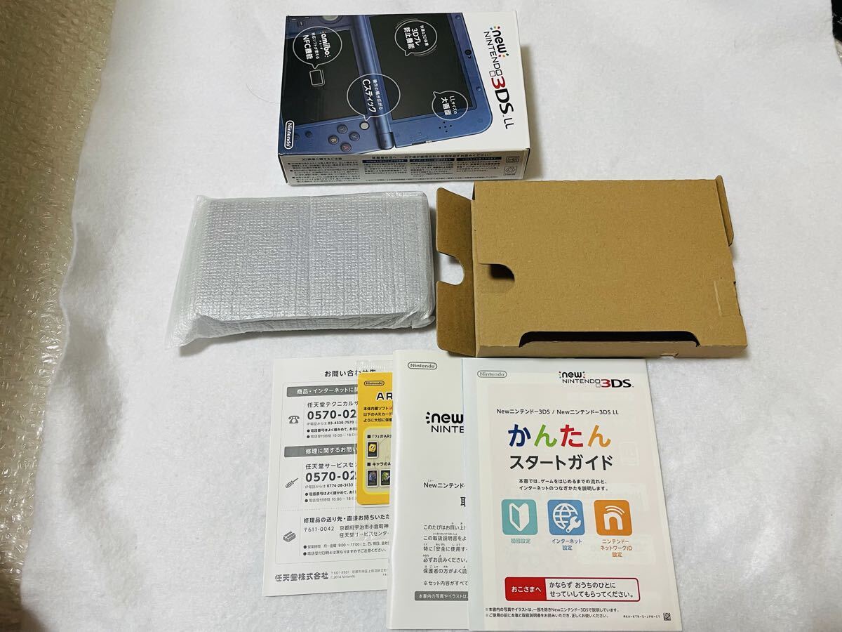 ☆美品 画面傷無し☆newニンテンドー3DSLL メタリックブルー 本体 任天堂 動作品 拍卖