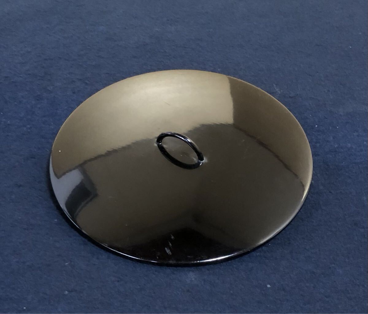 《R》茶道具 黒塗 水指蓋 塗蓋 五寸 木製漆器 ① 250925あ4拍卖