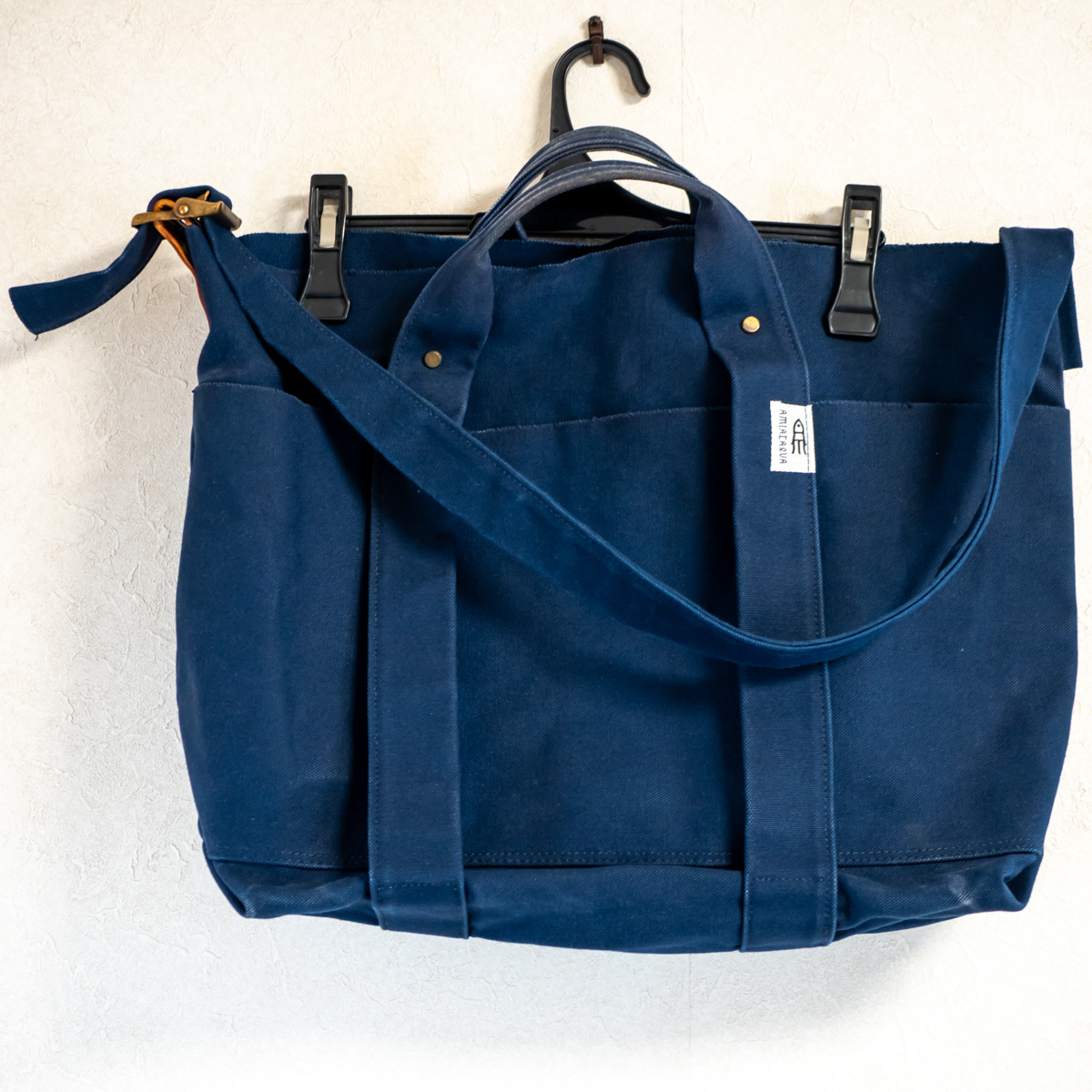 amiacalva アミアカルヴァ バッグ Ships別注 ジャンク扱い 紺 ネイビー アミアカルバ 2way拍卖