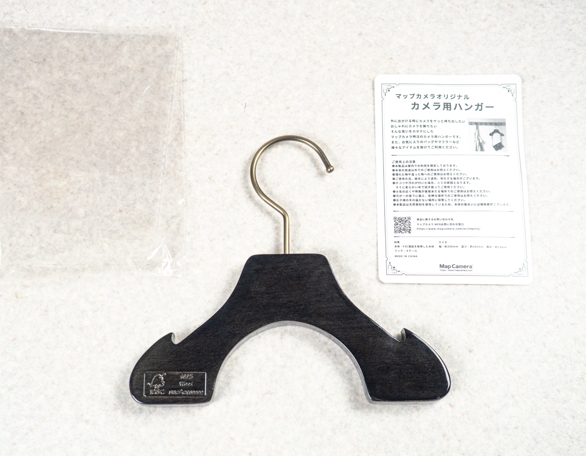 マップカメラ オリジナル カメラハンガー 限定品 木製拍卖