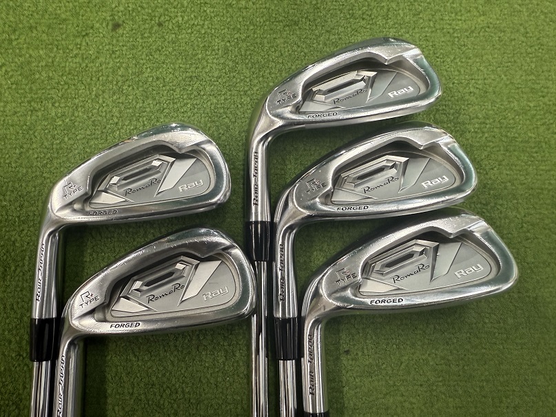 ★希少な左用★ロマロ RomaRo Ray TYPE-R+ タイプRプラス 軟鉄鍛造アイアン 左用 #6-Pw 5本セット モーダス105S拍卖