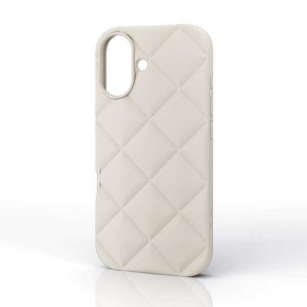 iPhone17用ソフトケース 背面には立体感のあるキルティング風デザインを採用: PM-A25AUCQBE拍卖