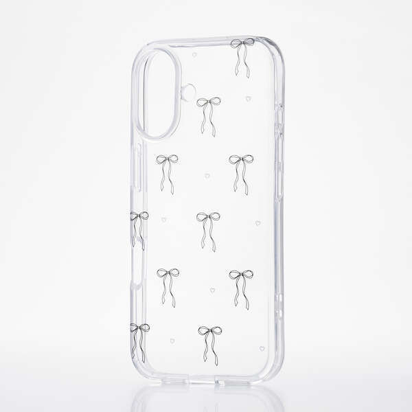 iPhone17用ハイブリッドケース シンプルながら個性を引き立てる花柄デザインが可愛い: PM-A25AIMLRIBK拍卖