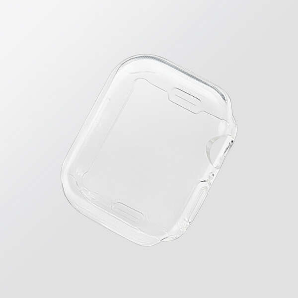 Apple Watch 8/7 41mm用フルカバーソフトケース デザインを損ねないクリア素材採用、TPUで衝撃から画面と側面を守る: AW-21BFCUCR拍卖