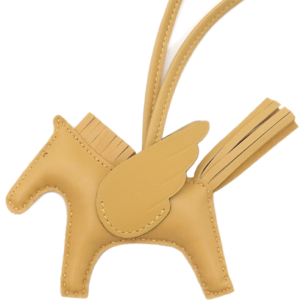 エルメス バッグチャーム ロデオPM ペガサス ベージュ未使用 ソーパイユ 中古拍卖