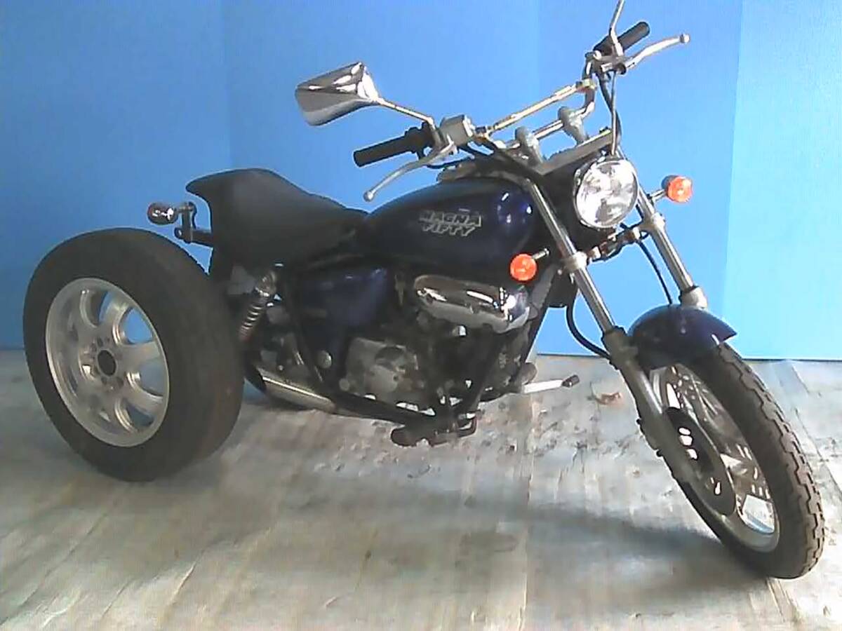 HONDA マグナ50トライク 青 エンジン始動確認 自賠責保険で乗れます 半額配送キャンペーン 現状渡し諸経費¥0- 横浜 P-Yard 045-507-6300拍卖