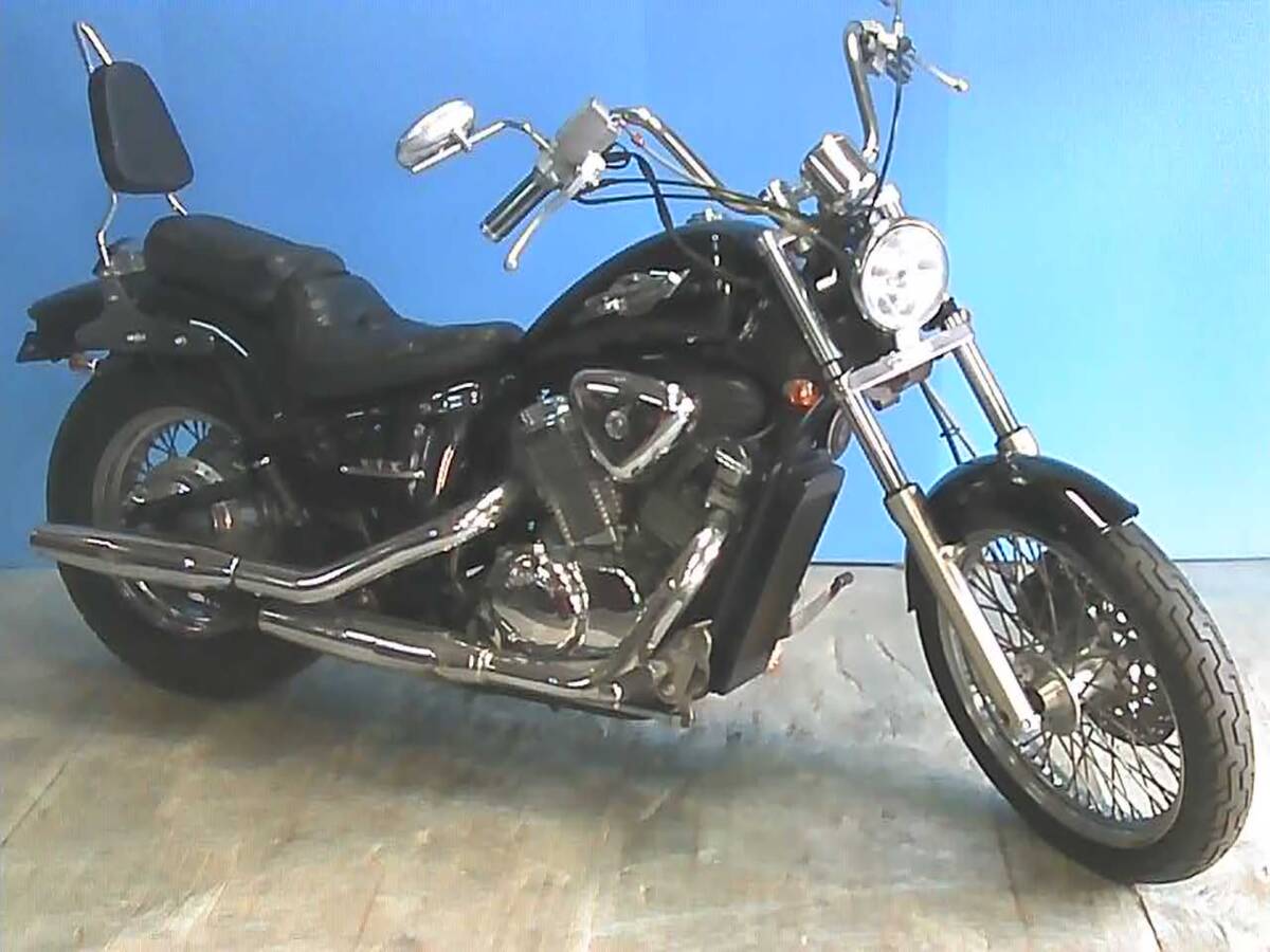 HONDA スティード600 黒 エンジン始動動画 車検取得で乗れます 半額配送キャンペーン 限定 現状渡し諸経費¥0- 横浜 P-Yard 045-507-6300拍卖