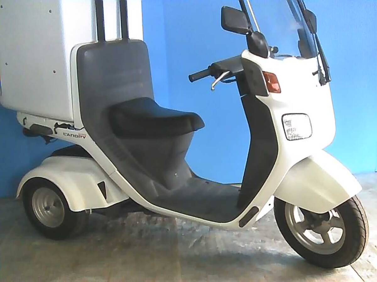 HONDA ジャイロキャノピー2 白 エンジン始動 自賠責保険で乗れます 半額配送キャンペーン 現状渡し諸経費¥0- 横浜 P-Yard 045-507-6300拍卖