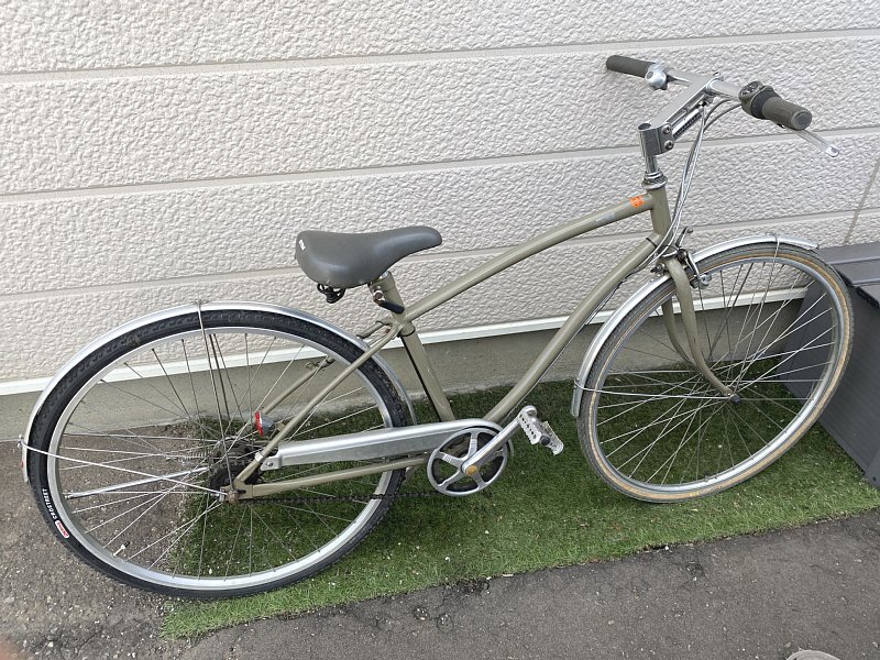 札幌限定■ミヤタ miyata RECREATIONAL BIKE レトロ ヴィンテージ シティークルーザー 700x35C 4段変速 ステアリングダンパー拍卖